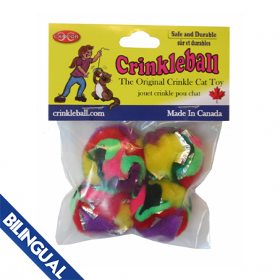 Cancor Mini Crinkle Ball 4 Pack