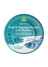 Open Farm® Silky Mousse Cod & Herring Recipe with Blueberries for Dogs