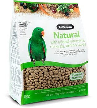 ZuPreem "Natural" Food For Conures & Parrots