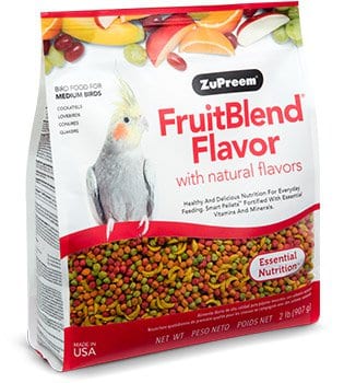 ZuPreem FruitBlend® Food For Cockatiel, Lovebirds