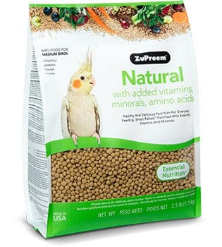 ZuPreem "Natural" Food For Cockatiel, Lovebirds