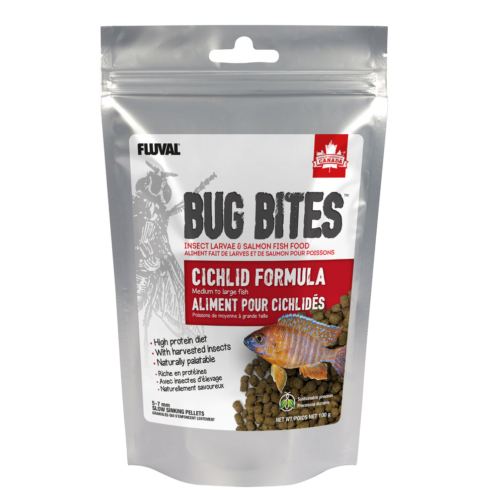 Fluval Bug Bites Cichlid - Med to Lg Fish