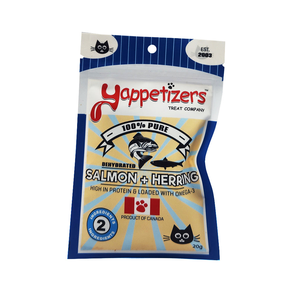 Yappetizers Dehydrated Cat Treat - Salmon & Herring