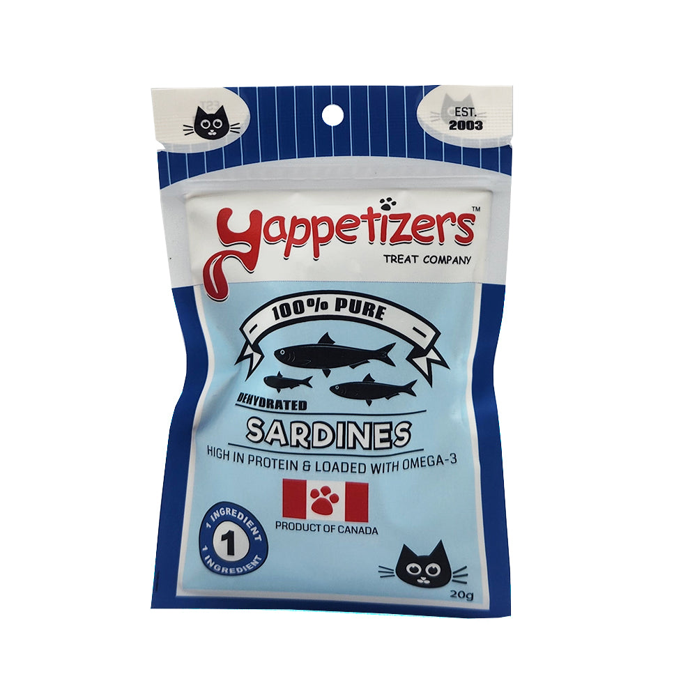 Yappetizers Dehydrated Cat Treat - Sardines