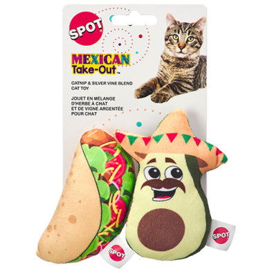 Spot® Mexican Take Out Assorted Cat Toy - 2 Pack