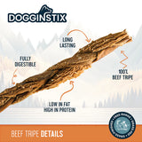 DOGGINSTIX Braided Beef Tripe Stick