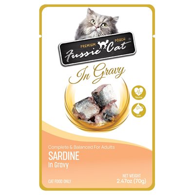 Fussie Cat® Premium Sardine in Gravy Pouch