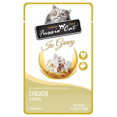 Fussie Cat® Premium Chicken in Gravy Pouch
