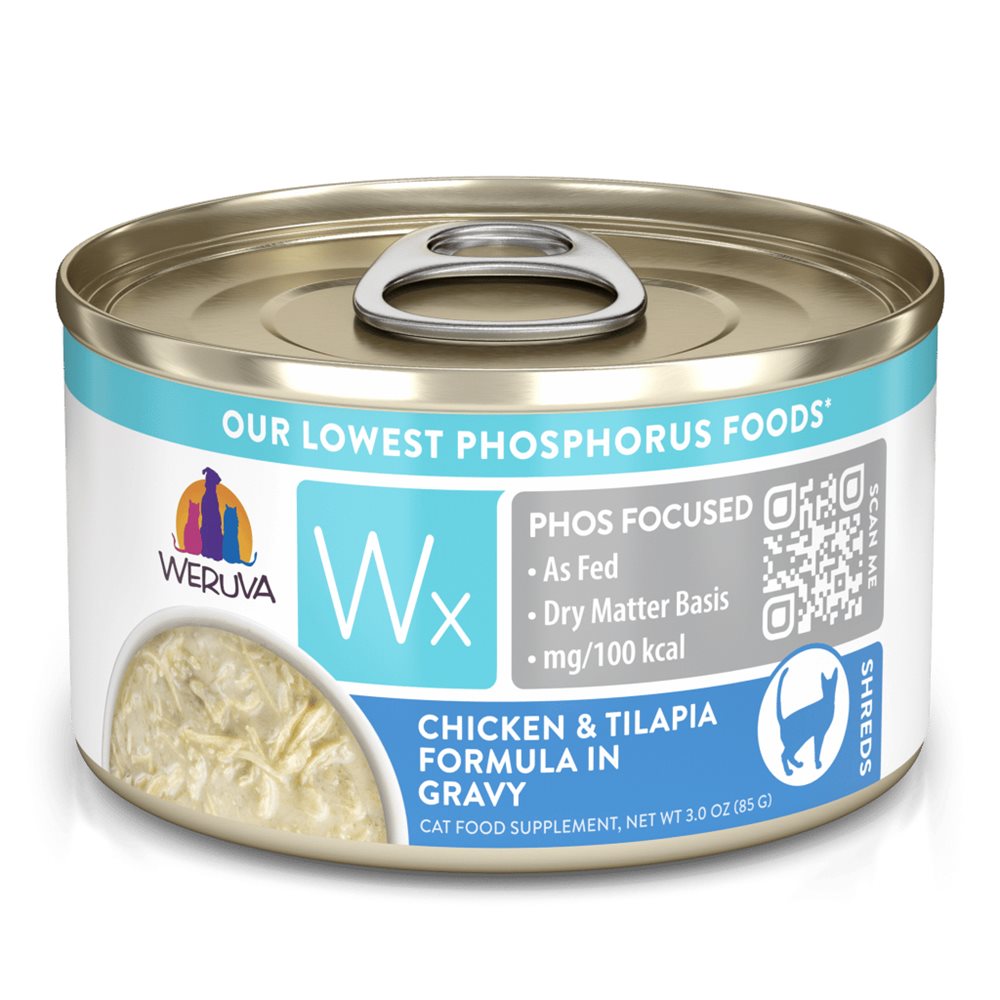 Weruva Wx Tilapia & Chicken in Gravy Canned Cat Food
