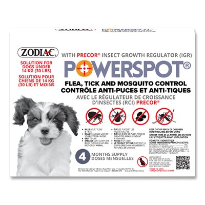 Zodiac Powerspot Flea & Tick Control For Dogs