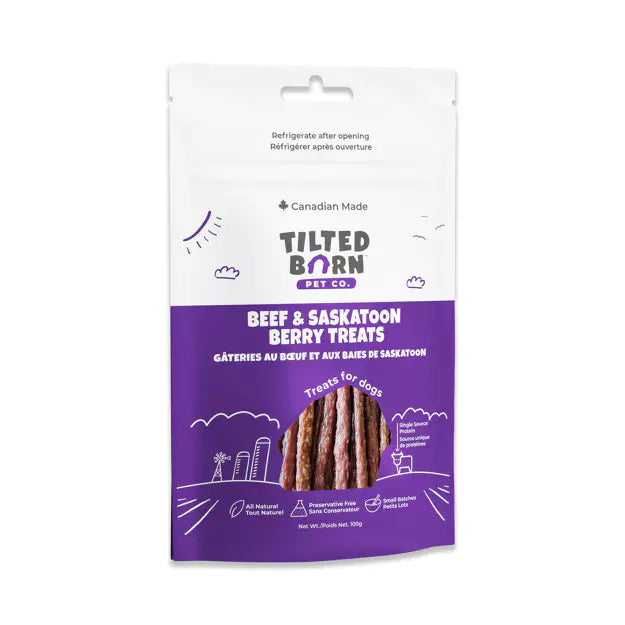 Tilted Barn Pet Co. Beef & Saskatoon Berry Treats