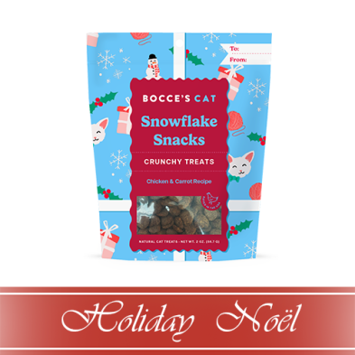 Bocce's Bakery HOLIDAY Xmas Snowflake Snacks Cat Treat