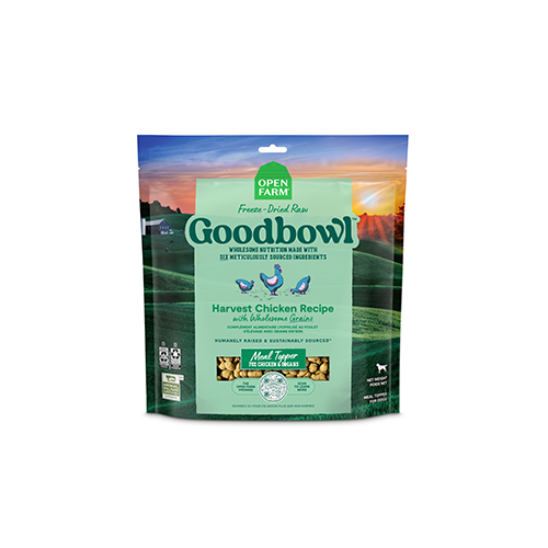 Open Farm® Goodbowl Harvest Chicken Recipe with Wholesome Grains Freeze-Dried Raw Dog Food