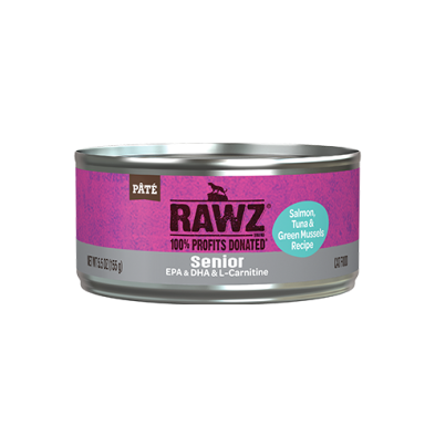 RAWZ® Senior Salmon, Tuna & New Zealand Green Mussels Wet Cat Food