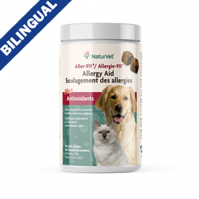 NaturVet® Aller-911® Allergy Aid Plus Antioxidants Soft Chews for Dogs & Cats