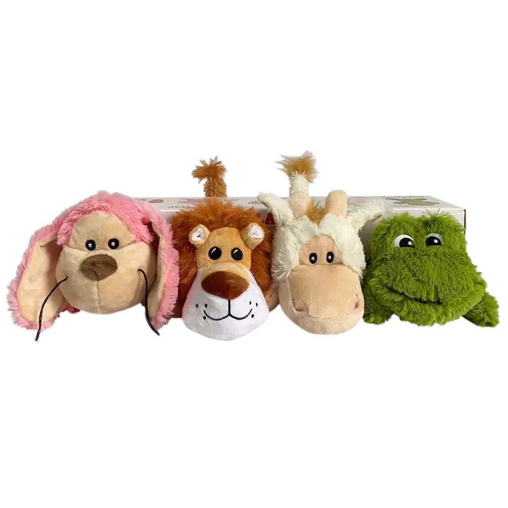 Kong Cozie 4 Pack Dog Toys Pet Circus