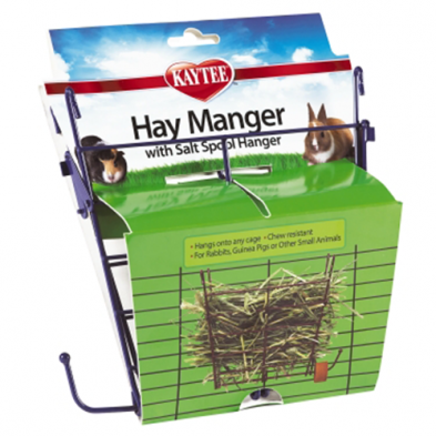 Kaytee® Hay Manger Feeder with Salt Hanger