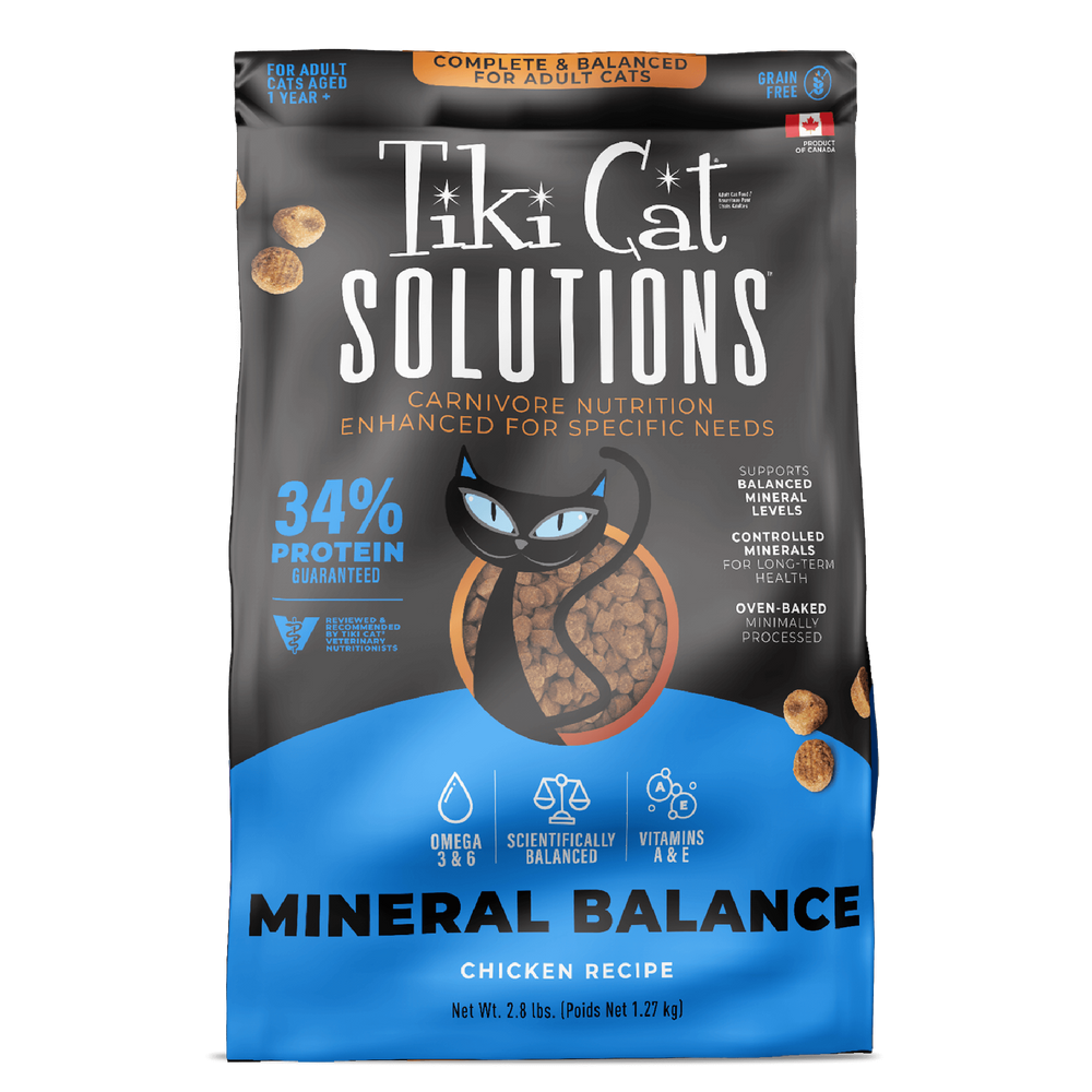 Tiki Cat® Solutions™ Mineral Balance Baked Kibble Dry Cat Food