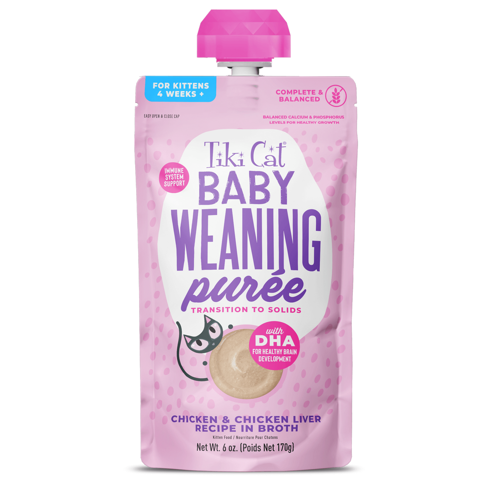 Tiki Cat® Baby Weaning Purée: Chicken & Chicken Liver Recipe in Broth