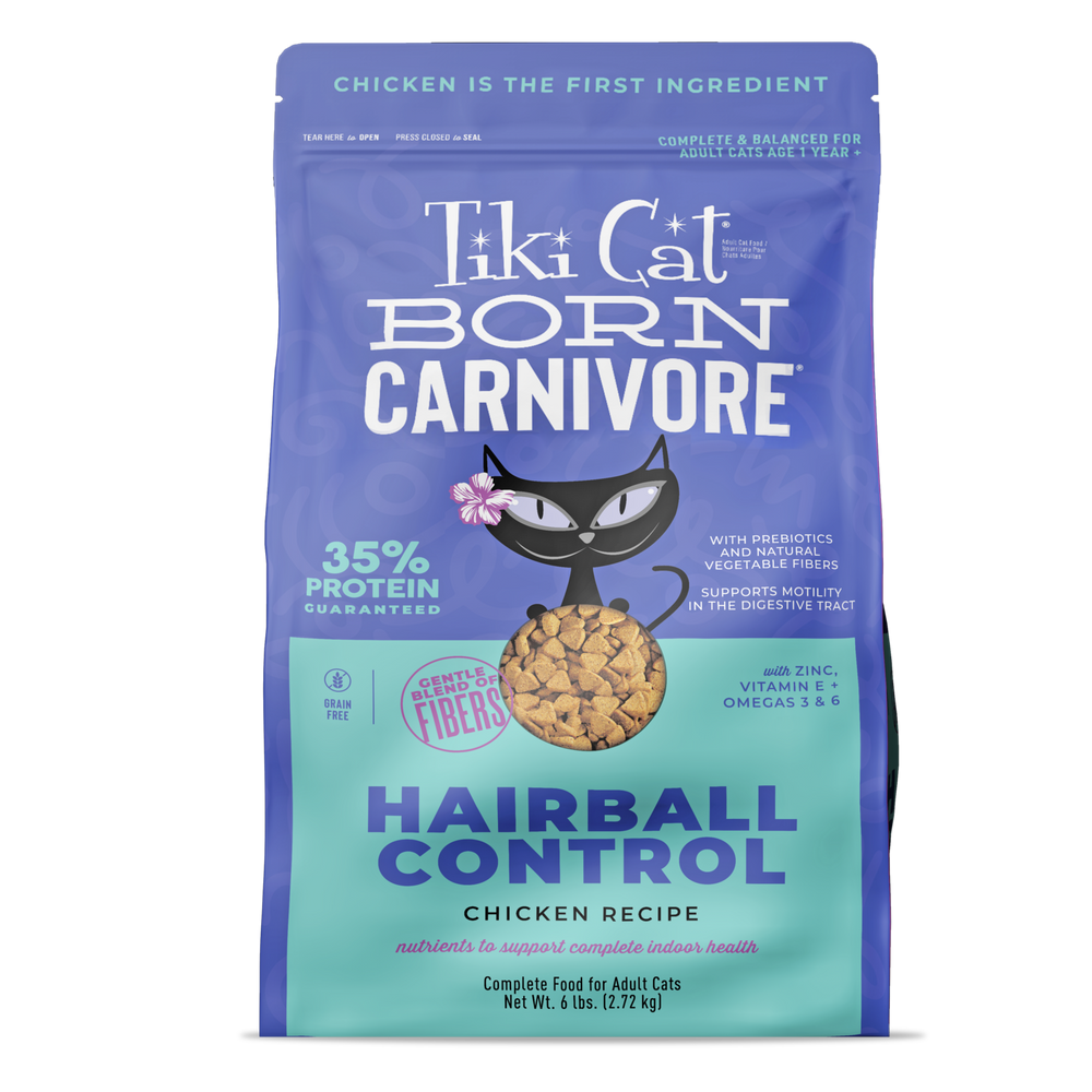 Tiki Cat® Born Carnivore® Hairball Control Recipe Dry Food