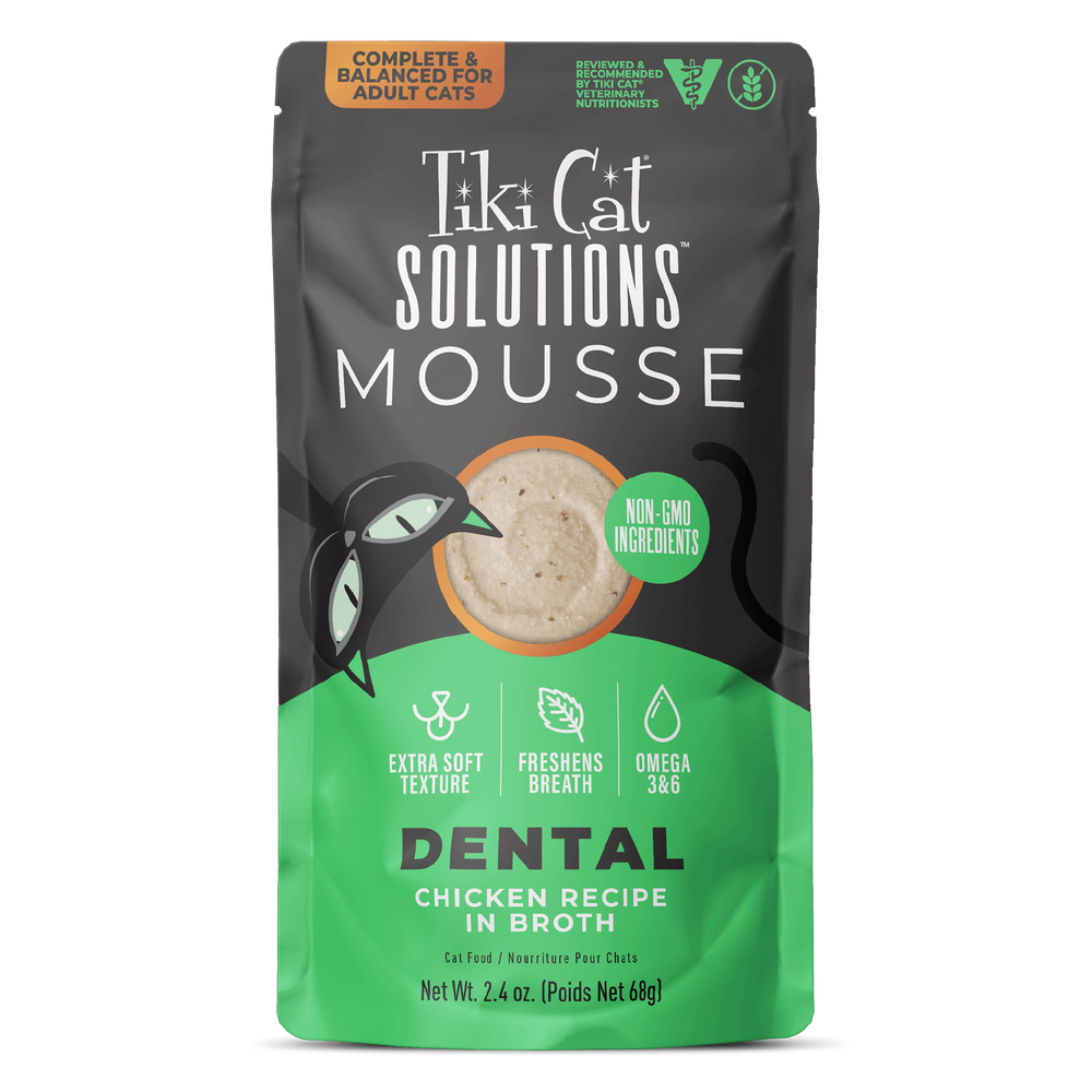 Tiki Cat® Solutions™ Dental Mousse - Chicken Recipe in Broth
