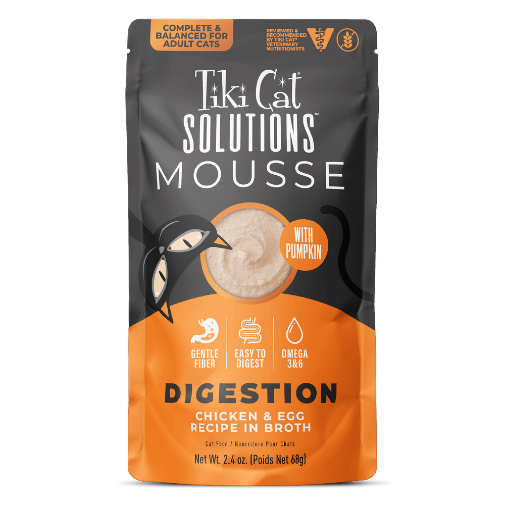Tiki Cat® Solutions™ Digestion Mousse - Chicken & Egg Recipe in Broth