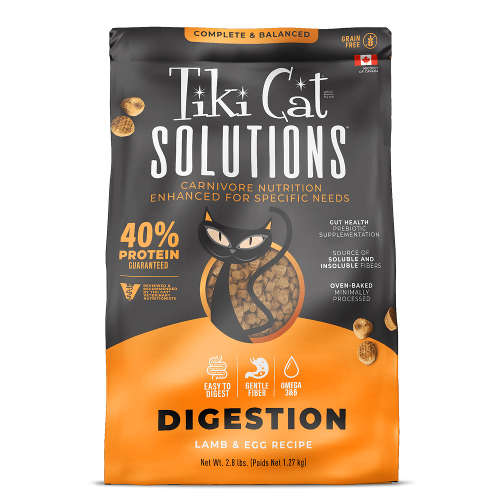Tiki Cat® Solutions™ Digestion Baked Kibble Dry Cat Food