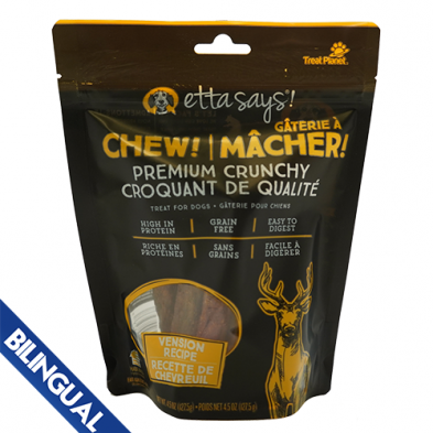 Etta Says!® Premium Crunchy Venison Chew Dog Treat