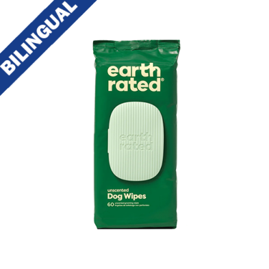 Earth Rated  Certified Compostable Grooming  Wipes - Unscented
