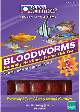 Ocean Nutrition Frozen Bloodworm Cubes