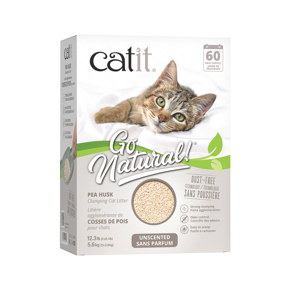Catit Go Natural Pea Husk Litter - Unscented