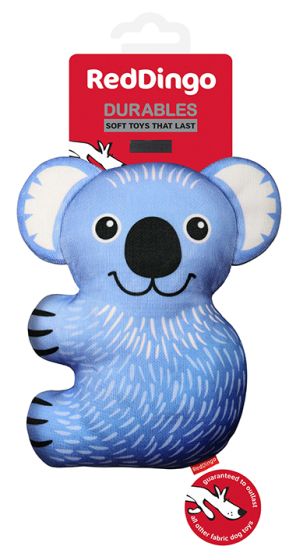 Red Dingo Durable Plush Dog Toy - Koala