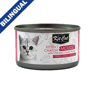Kit Cat® Kitten Mousse with Chicken Wet Cat Food