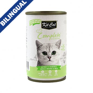 Kit Cat® Complete Cuisine™ Chicken & Whitebait in Broth Wet Cat Food