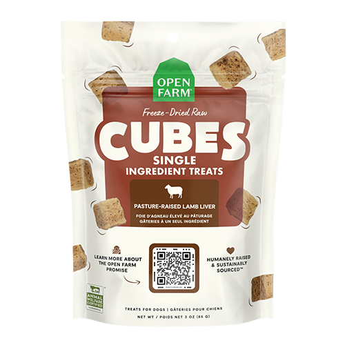 Open Farm® Freeze-Dried Raw Single Ingredient Treat Cubes - Lamb Liver