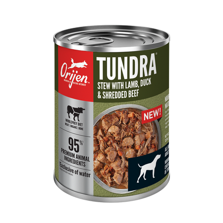 Orijen Tundra Stew with Shredded Beef, Duck & Lamb