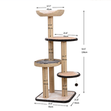 PetPals Group© Treehouse Natural 4-Level Cat Tree