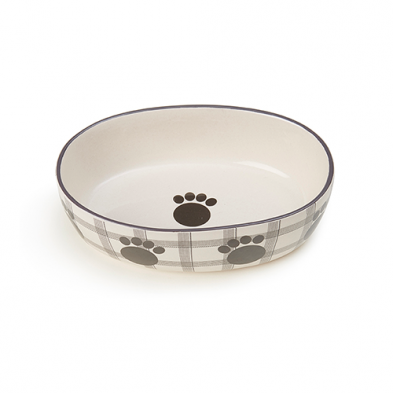 Petrageous® Jasper Stoneware Oval Pet Bowl - 2 cup