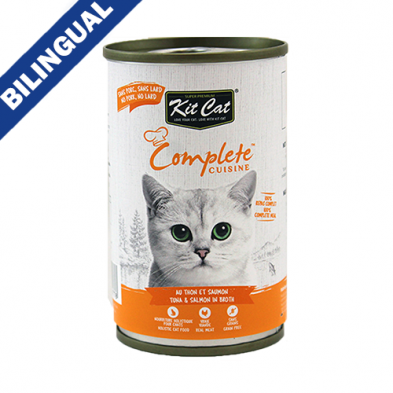 Kit Cat® Complete Cuisine™ Tuna & Salmon in Broth Cat Food