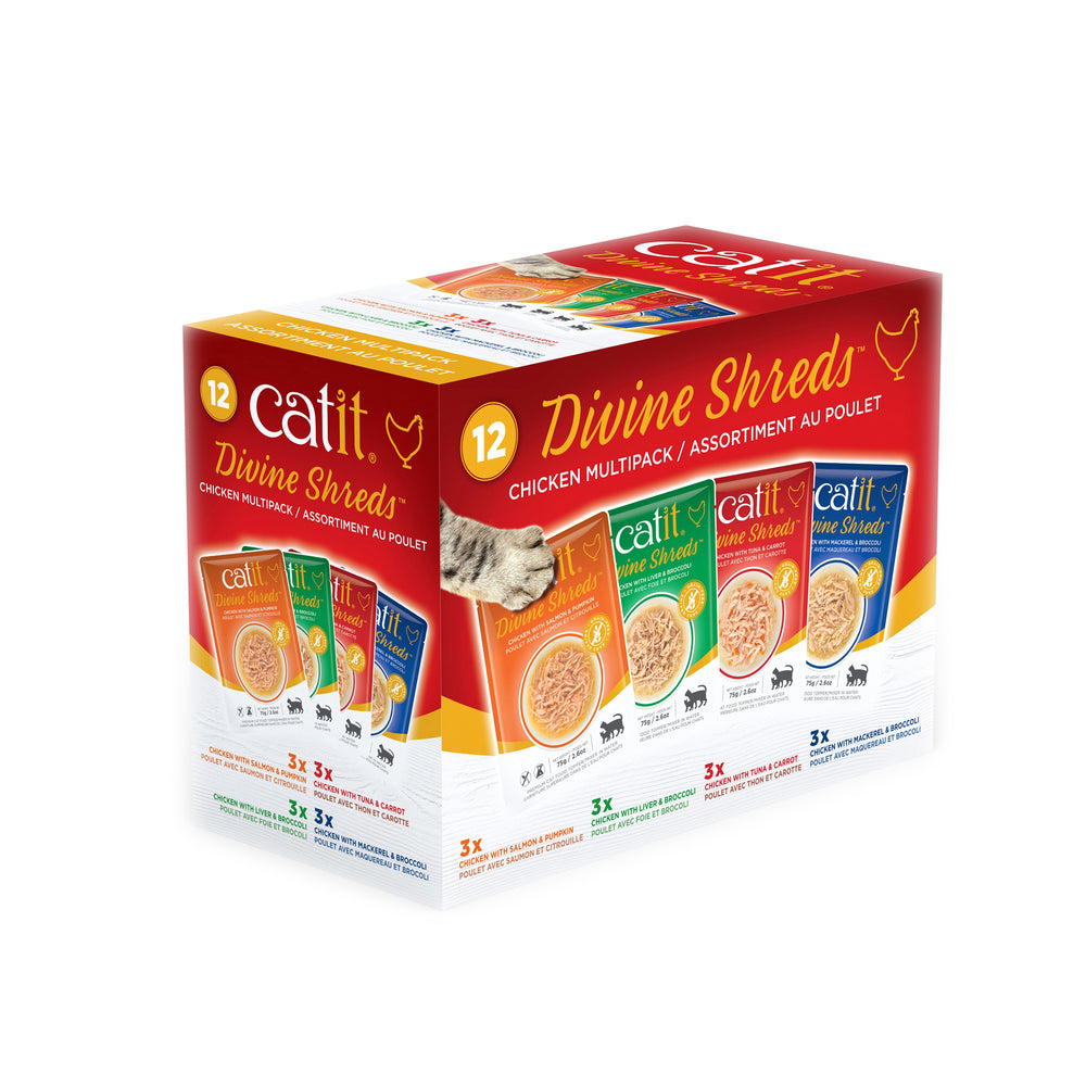 Catit Divine Shreds - Chicken Multipack