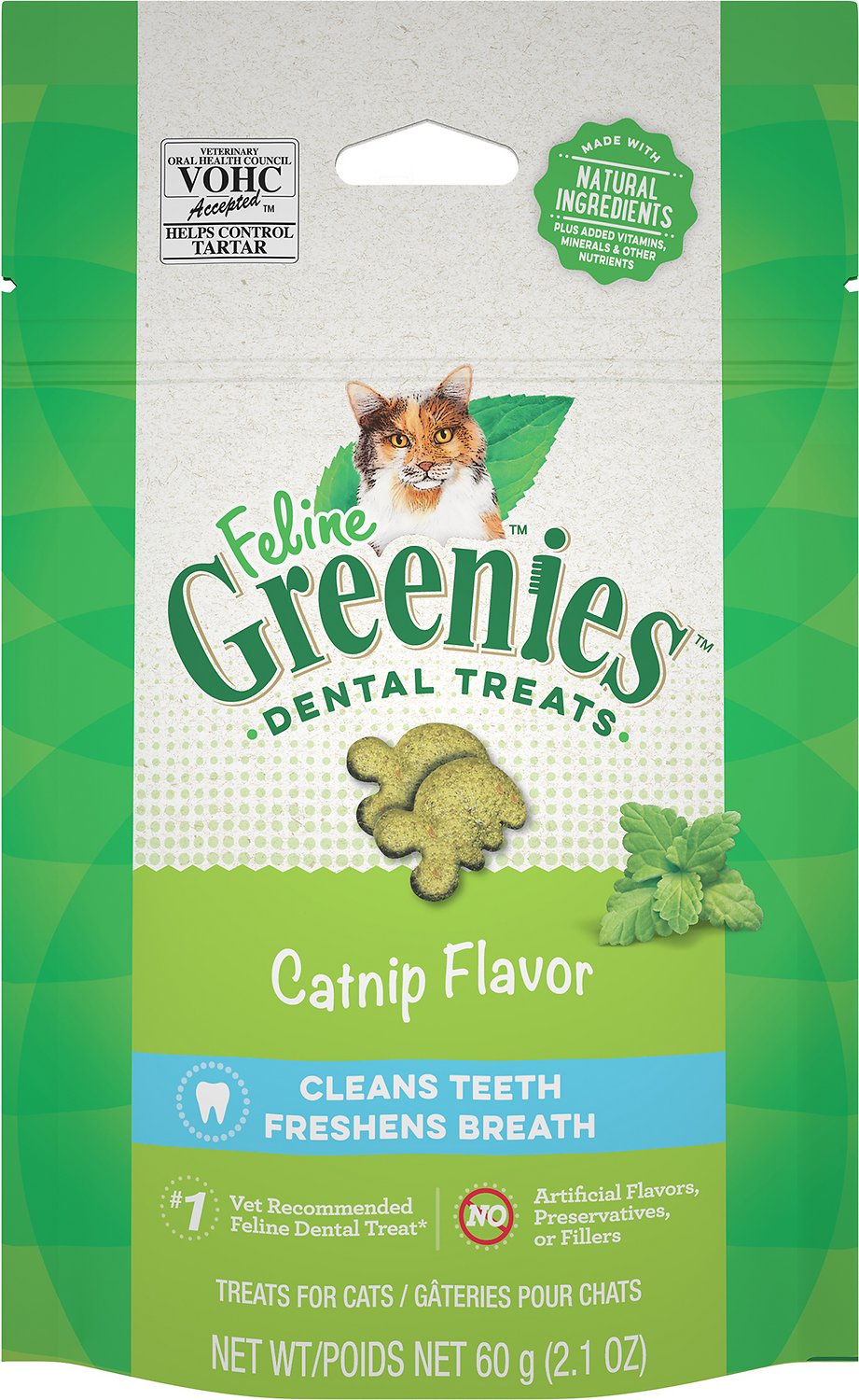 Feline Greenies Dental Treats - Catnip Flavour