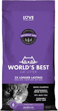 World s Best Lavender Multi Cat Litter Pet Circus