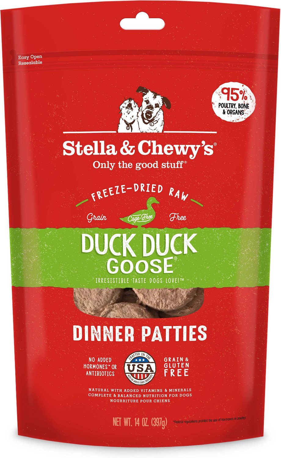 Stella & Chewy's® Duck Duck Goose Freeze Dried Dinner Patties
