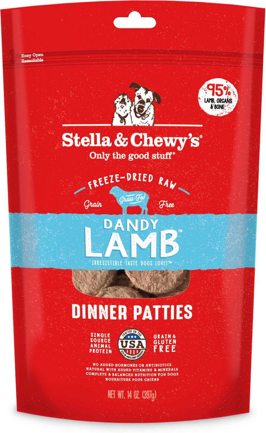 Stella & Chewy's® Dandy Lamb Dinner Freeze Dried Patties