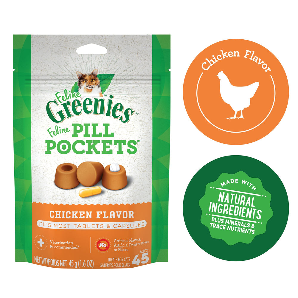 Feline Greenies Pill Pockets - Chicken Flavour