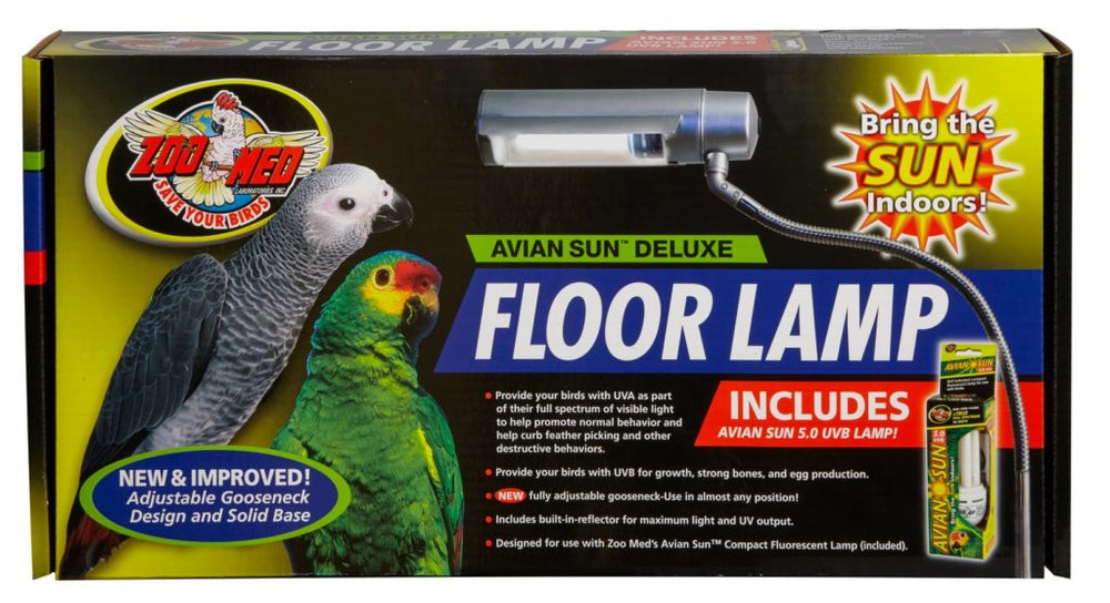 Zoo Med Avian Deluxe Floor Lamp w/ Bulb