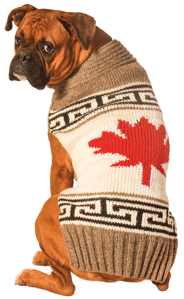 Chilly Dogs Maple Leaf Sweater