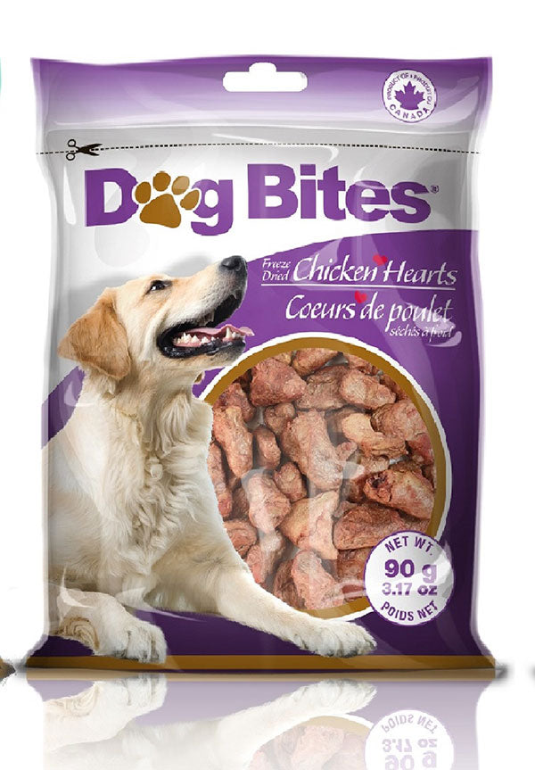 Dog Bites® Freeze Dried Chicken Hearts