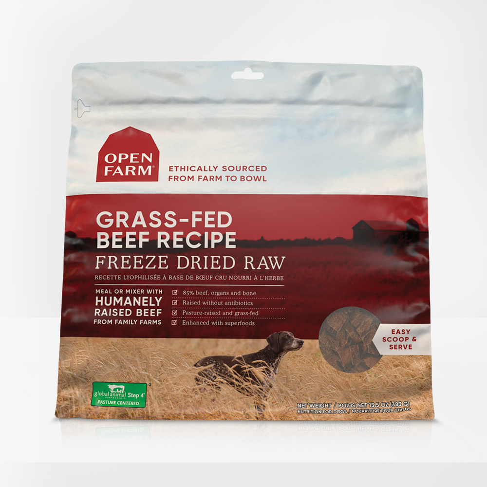 Open Farm® Freeze Dried Raw Grass-fed Beef Recipe