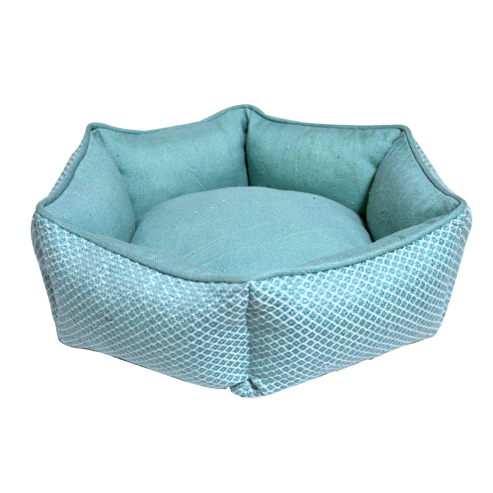 Resploot Sofa Bed - Hexagonal - Teal Snakeskin